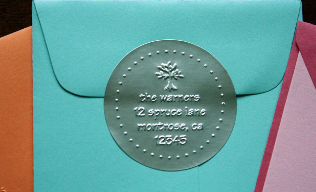 Embossed Paper Sticker