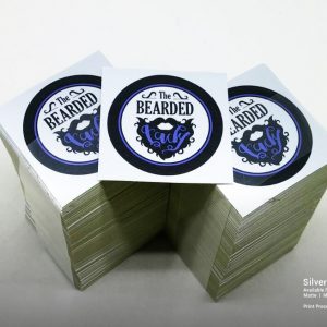 Silver Foil Paper Stickers